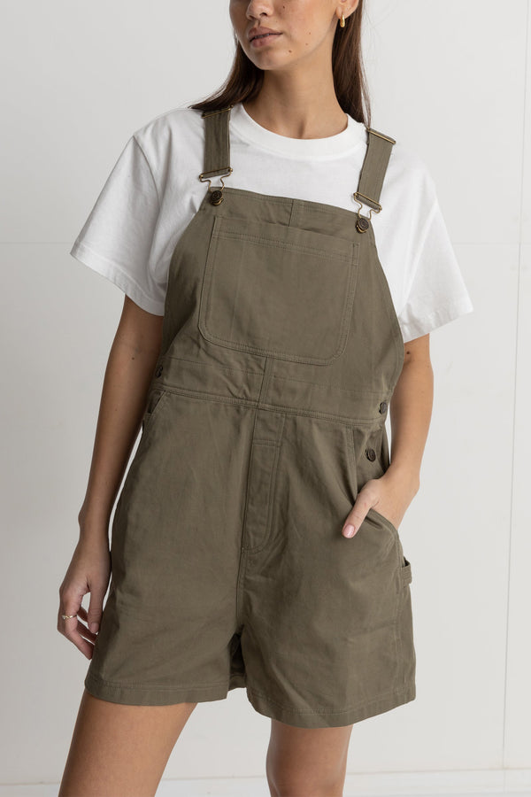 Lowkey Short Overall Olive