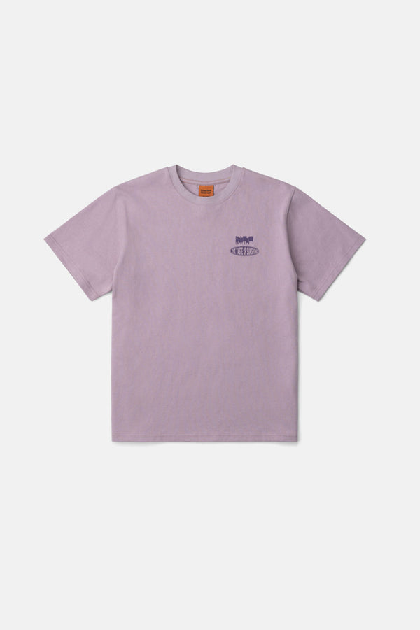 Heavy Vintage Block Ss T Shirt Mauve