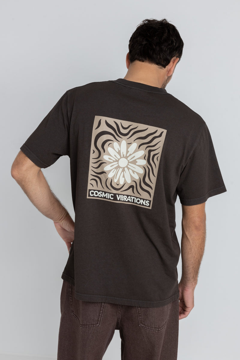 Cosmic Vibrations T-Shirt Vintage Black