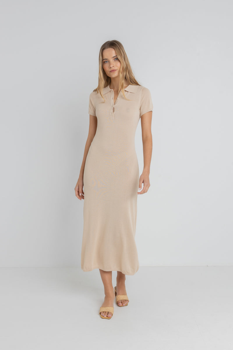 Ojai Pointelle Dress Cream