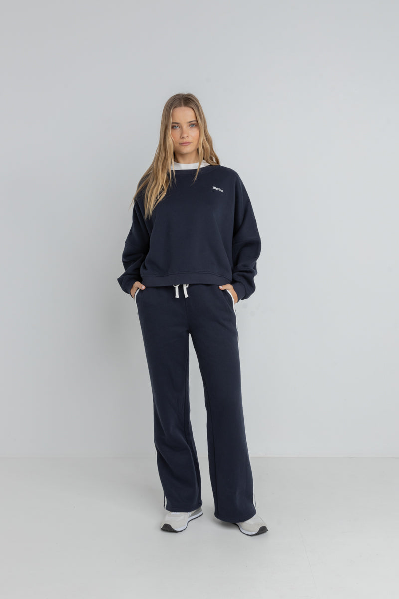 Mono Stripe Track Pant Navy