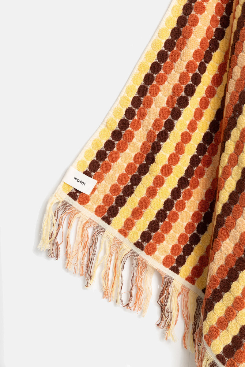 Vacation Stripe Towel Burnt Orange