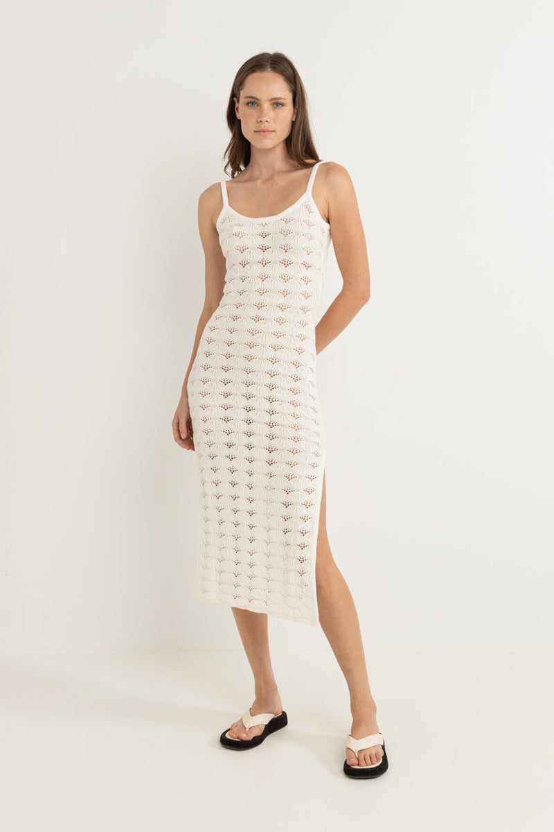 Marketta Knit Midi Dress Cream