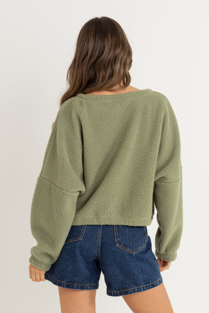 Jyoti Reverse Fleece Sage