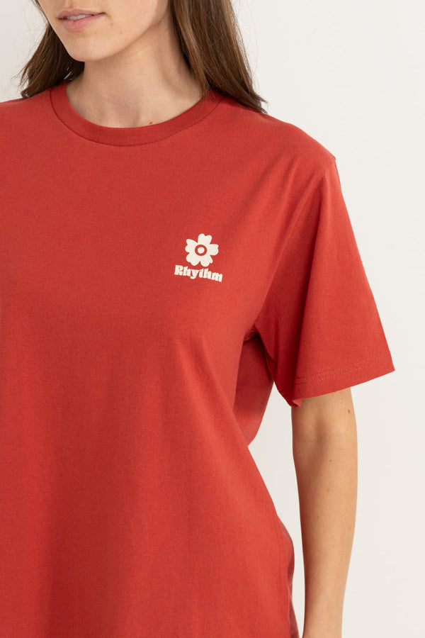 Scenescape Oversized T-Shirt Red