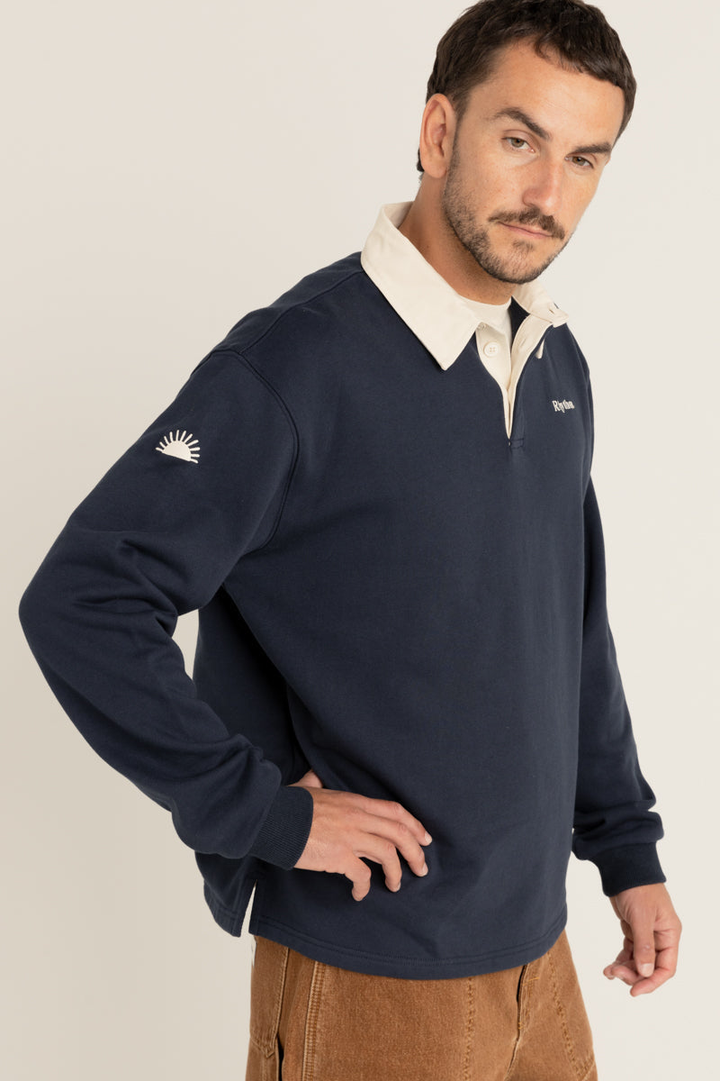 Vintage Rugby Ls Polo Indigo