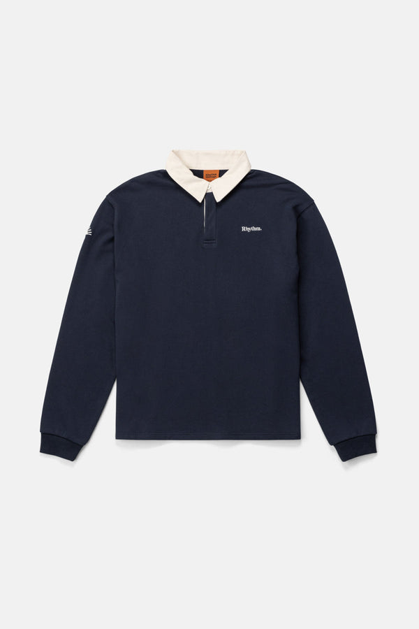 Vintage Rugby Ls Polo Indigo