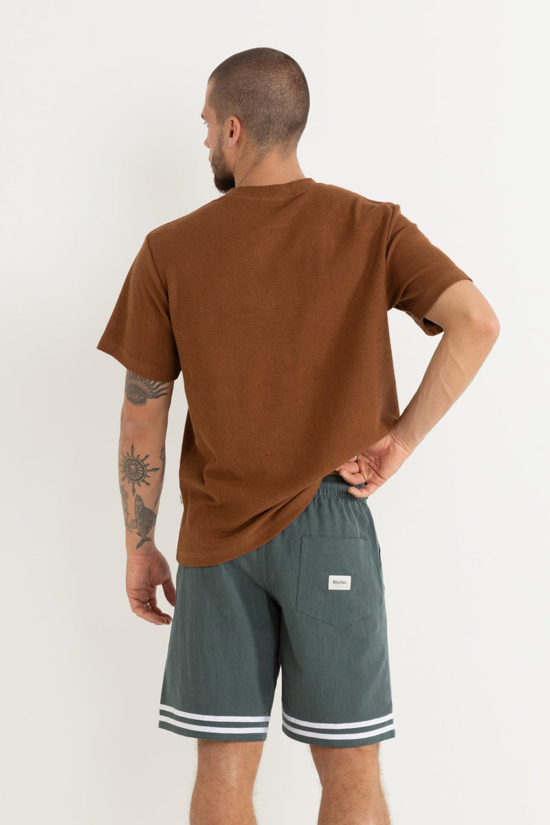 Vickers Vintage Terry Ss T-Shirt Brown