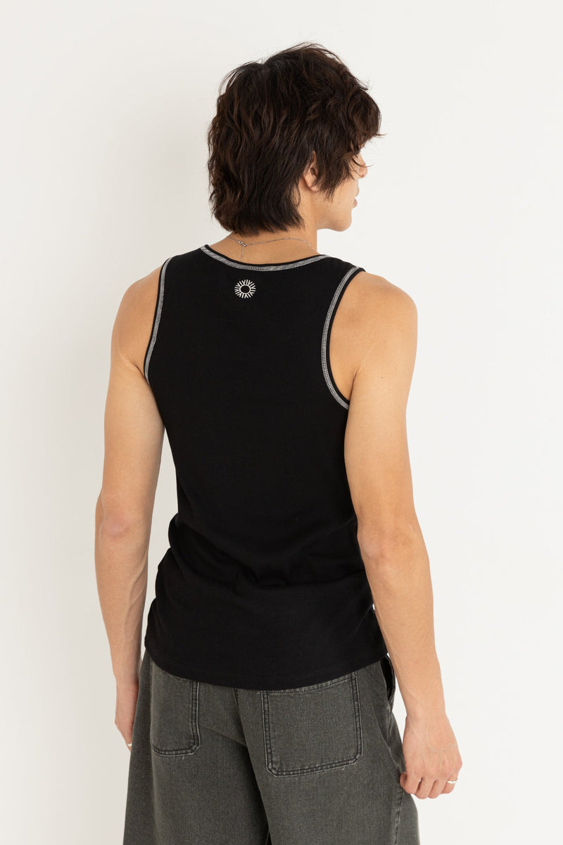 Kickback Singlet Black