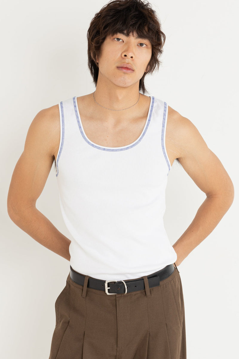 Kickback Singlet White