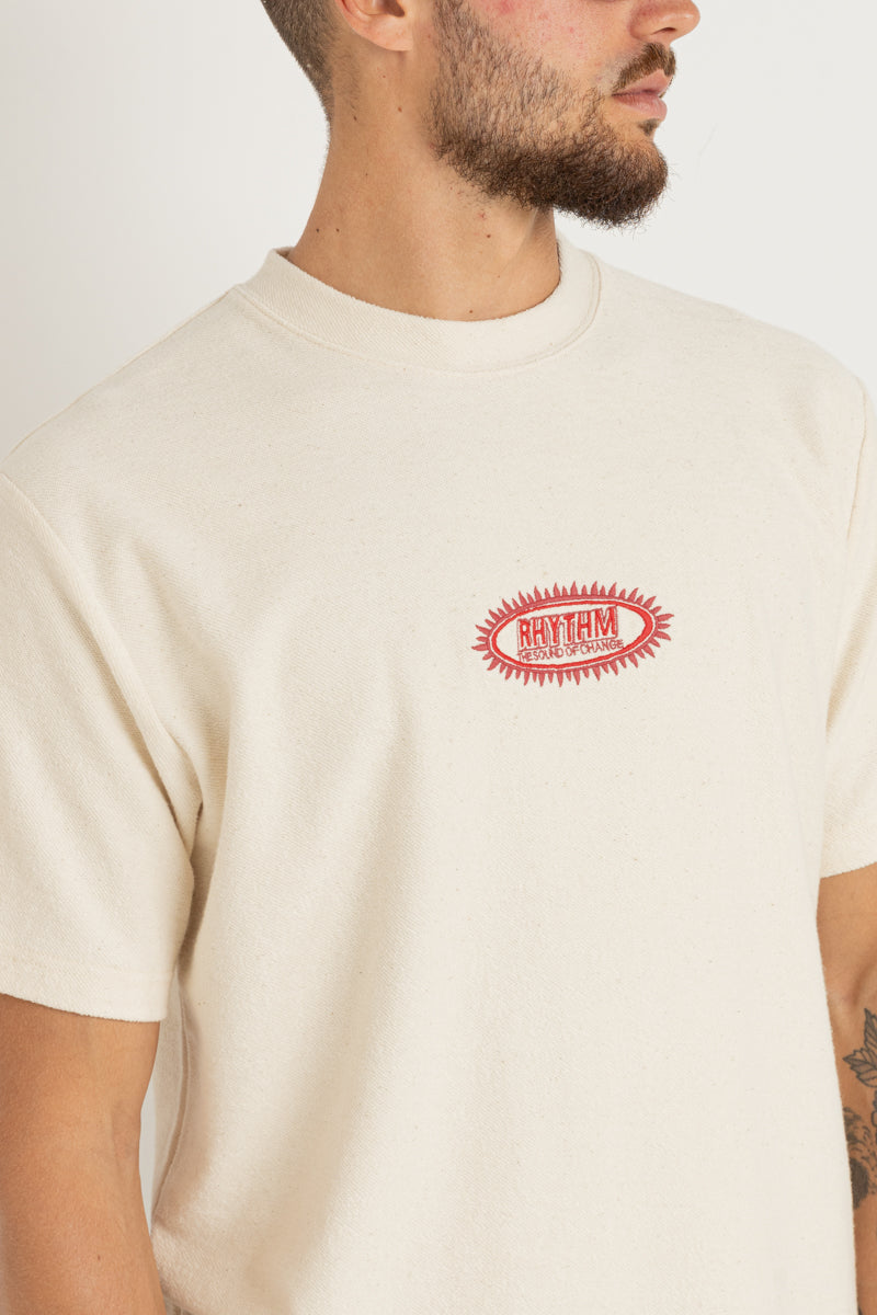 Stamp Vintage Terry Ss T-Shirt Natural