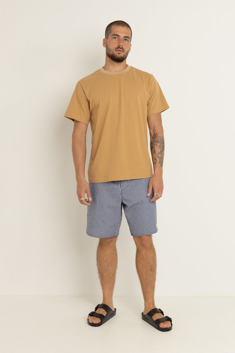 Contrast Vintage Ss T-Shirt Tan