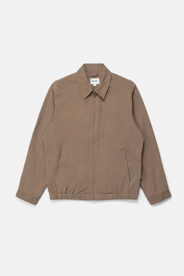 Twill Bomber Jacket Brown