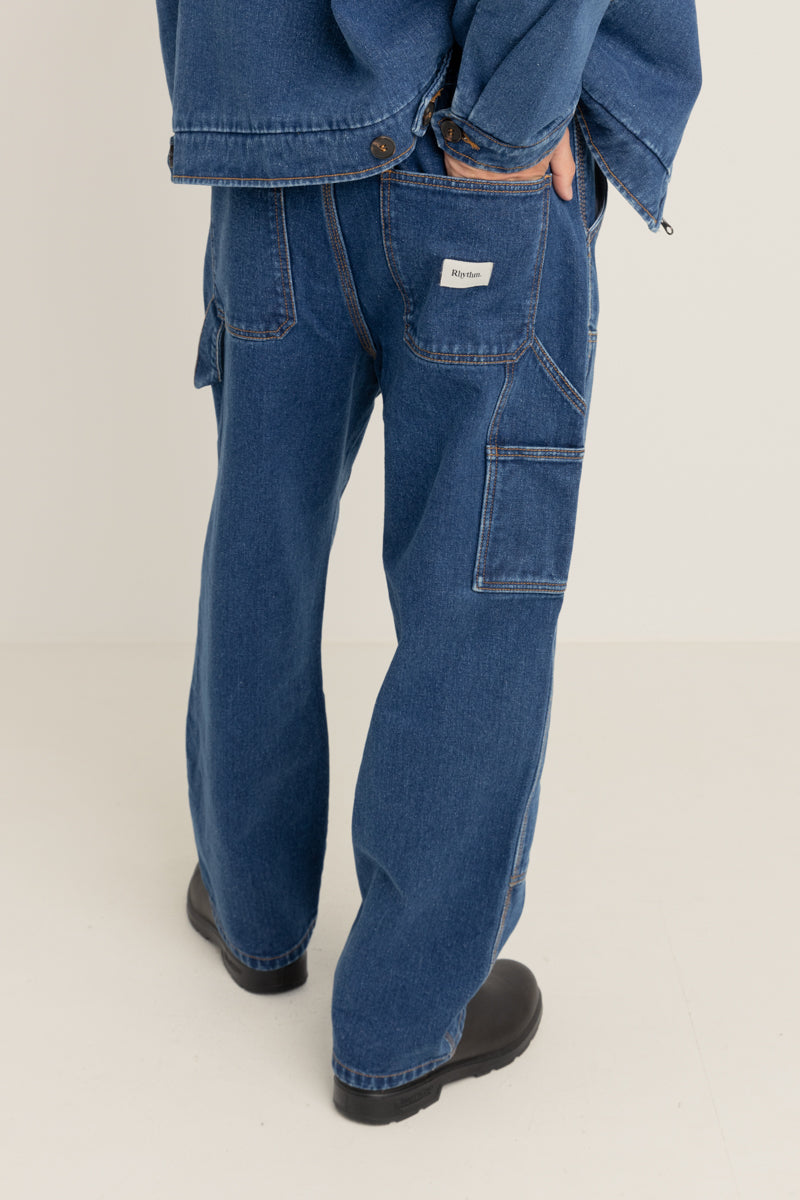 Double Knee Jean Indigo