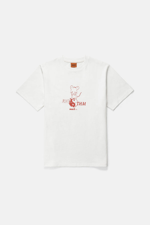 Peace And Fromage Vintage Ss T-Shirt Ecru