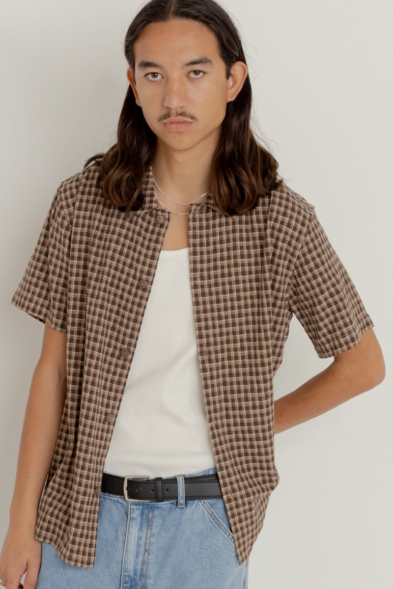 Sunday Session Ss Shirt Brown