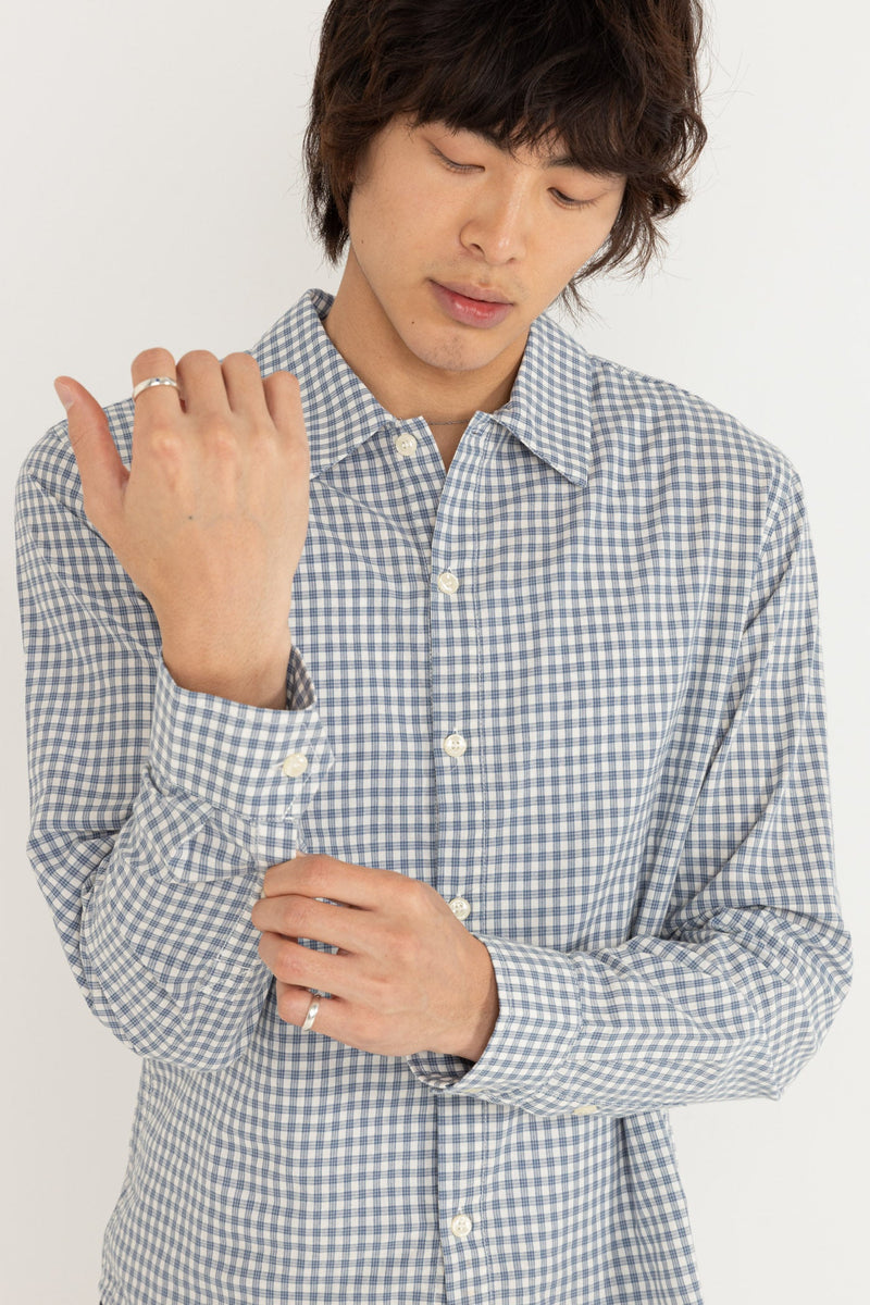 Azul Check Ls Shirt Blue