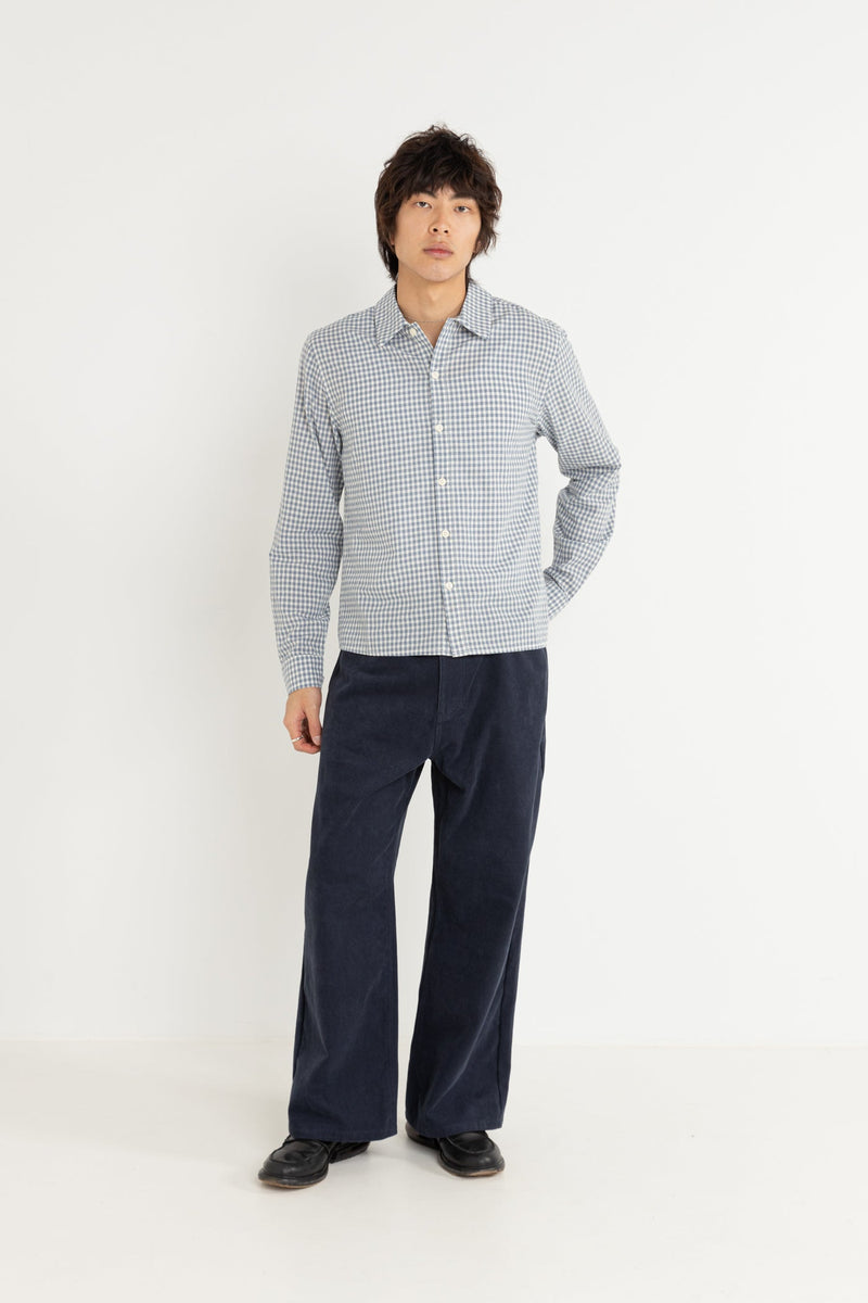 Azul Check Ls Shirt Blue