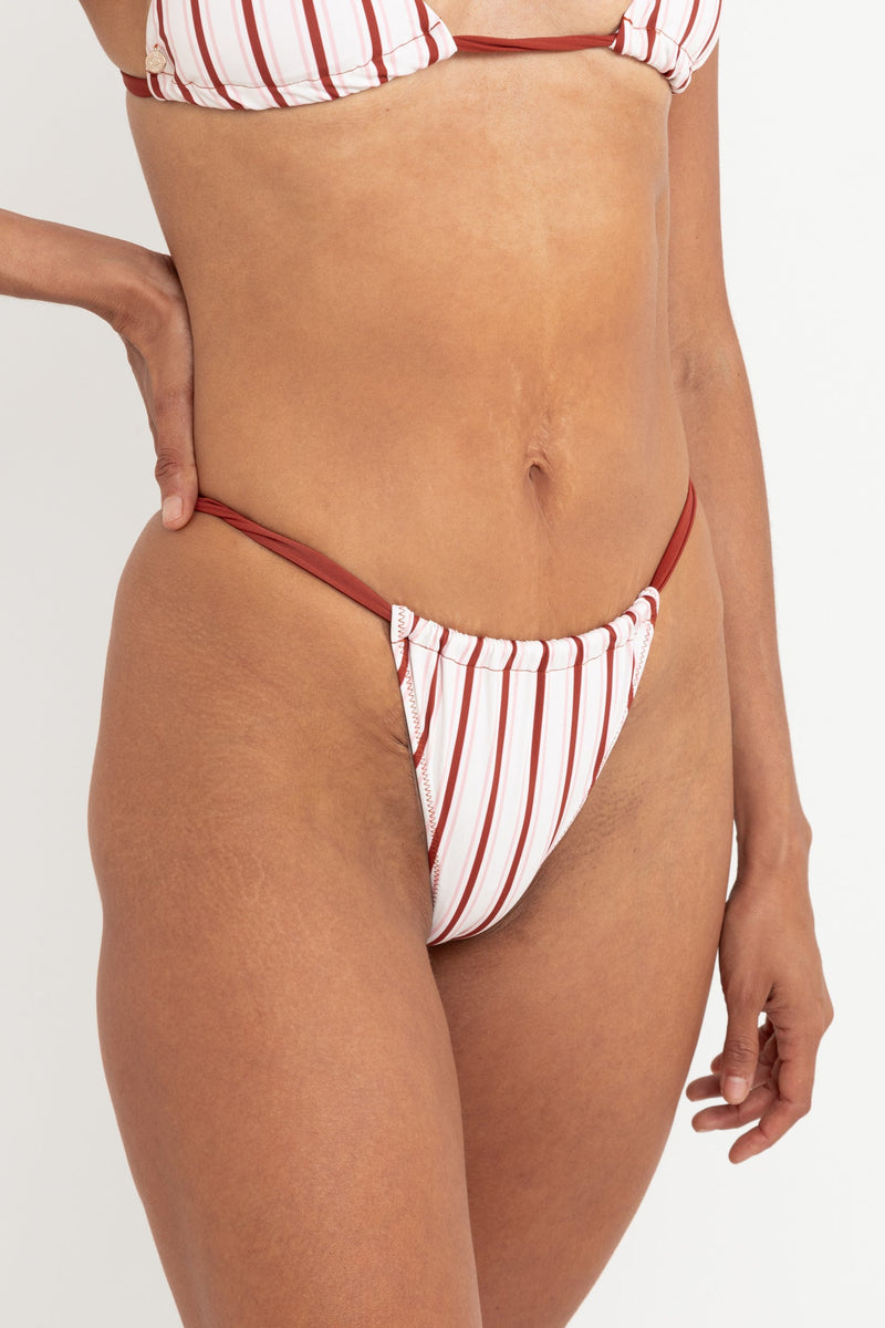 Leilani Stripe Soft Side Itsy Pant Strawberry