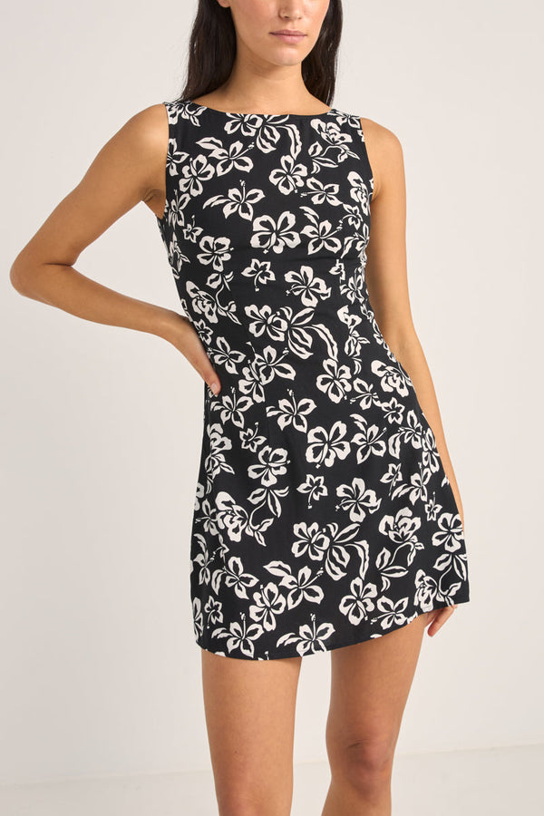 Roselle Tie Back Mini Dress Roselle Floral