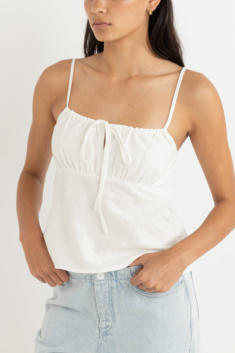 Coco Linen Top White