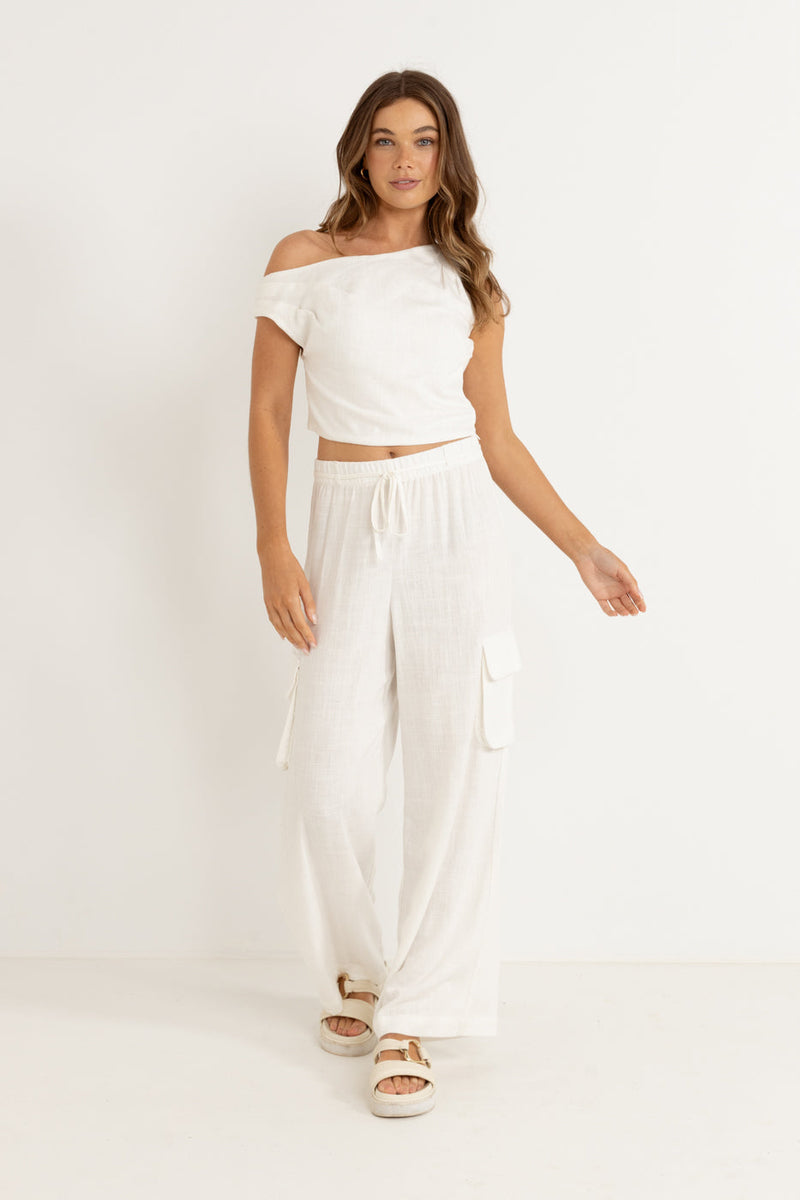 Primmie Off Shoulder Top Cream