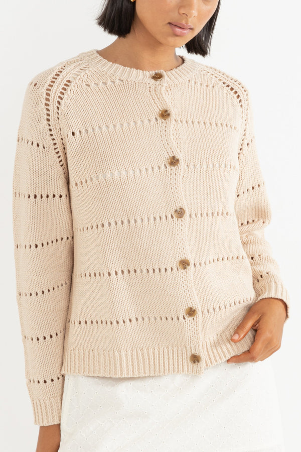 Milo Knit Cardigan Oat