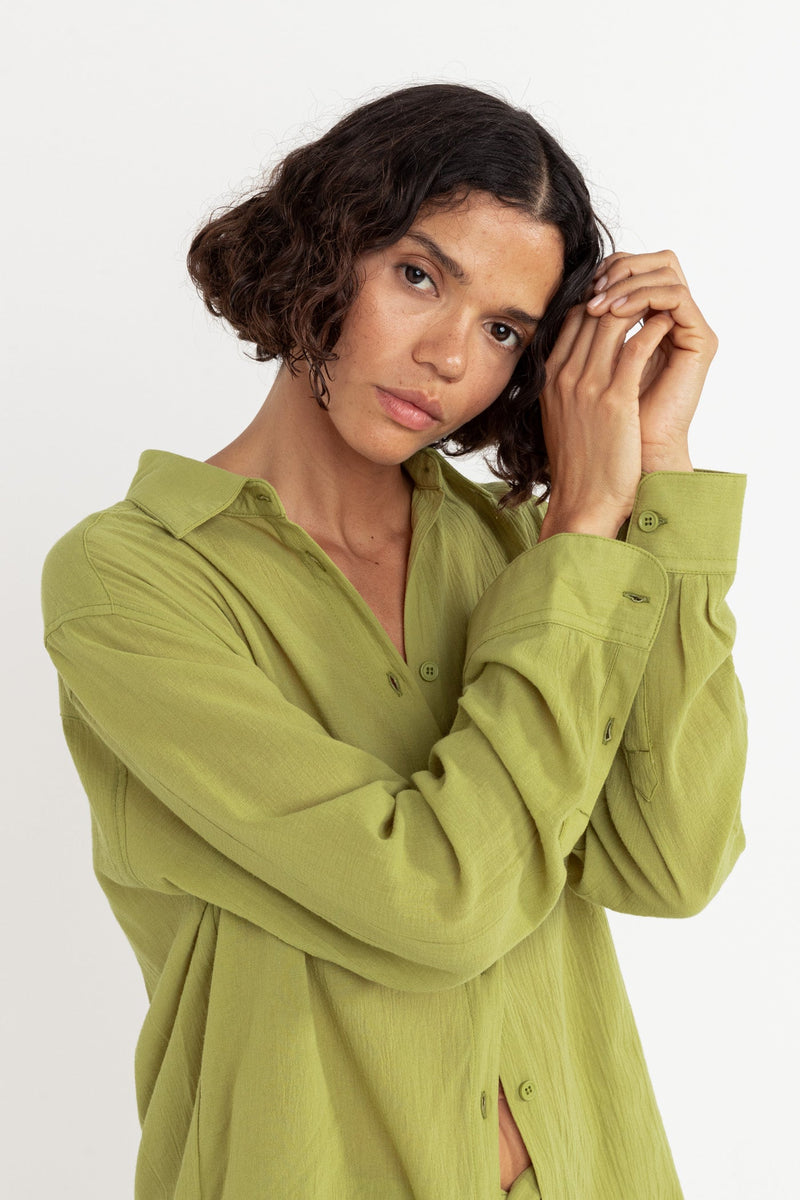 Juna Oversized Shirt Olive