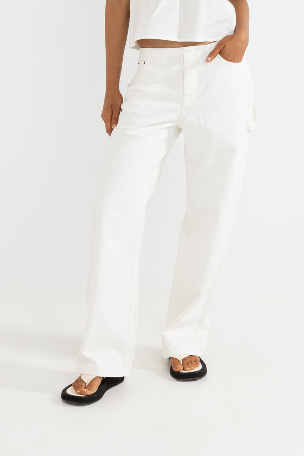 Coastal Low Rise Pant Vintage White