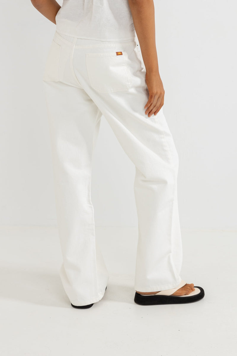 Coastal Low Rise Pant Vintage White