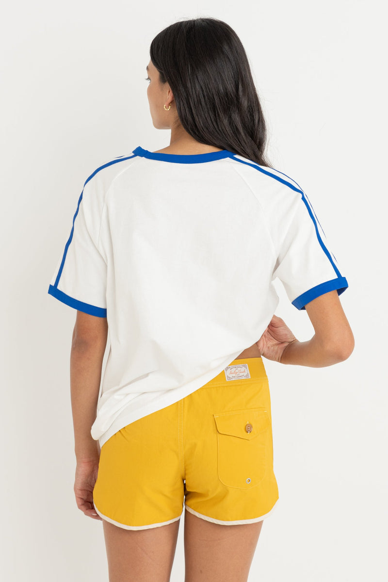 Under The Palm Ringer Tee Blue