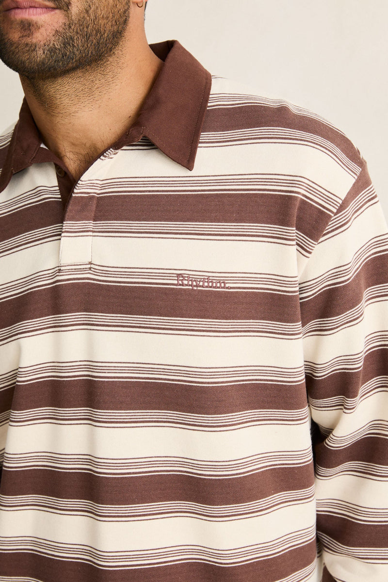 Vintage Stripe Rugby Ls Polo Vintage Stripe