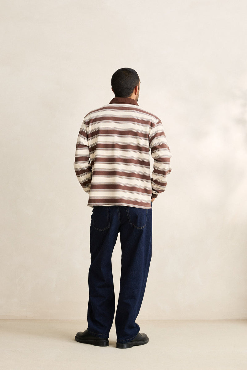 Vintage Stripe Rugby Ls Polo Vintage Stripe