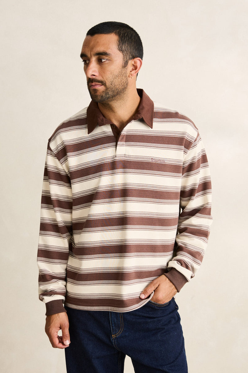 Vintage Stripe Rugby Ls Polo Vintage Stripe