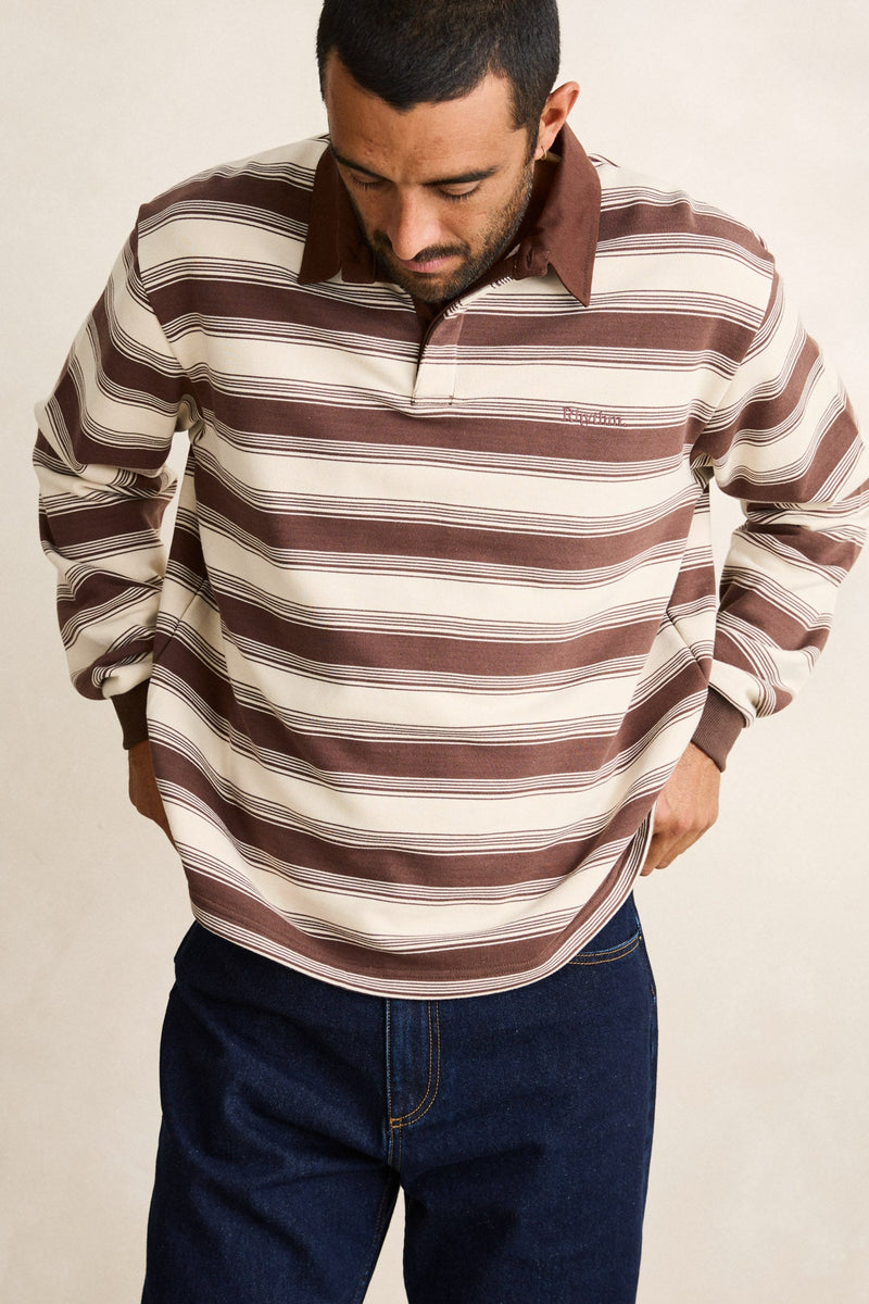 Vintage Stripe Rugby Ls Polo Vintage Stripe
