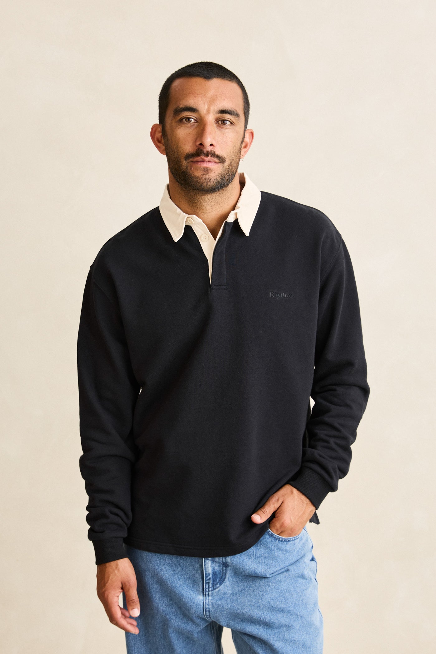 Essential Rugby Polo Charcoal – Rhythm EU