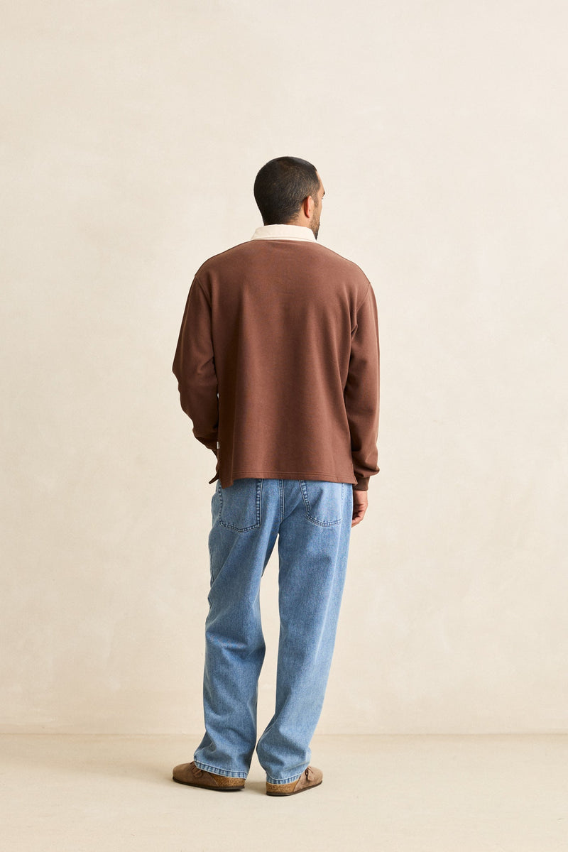 Essential Rugby Polo Chocolate