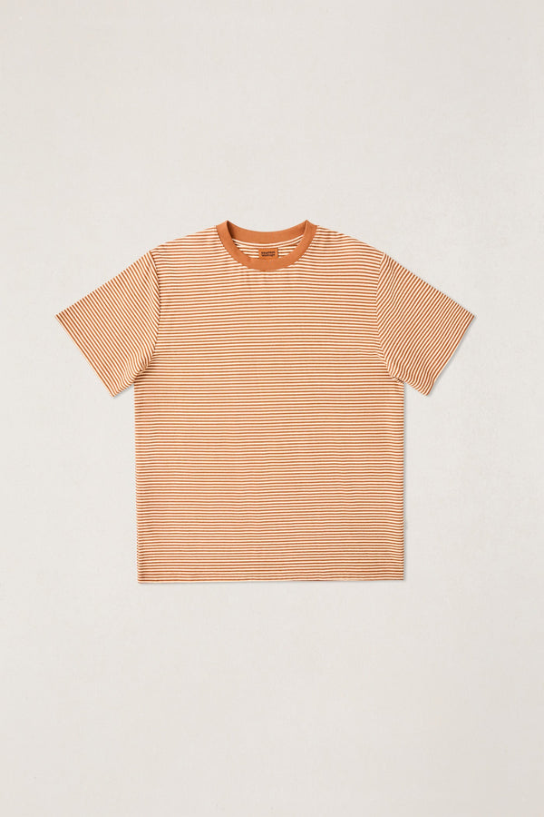 Essential Stripe Ss T-Shirt Tobacco