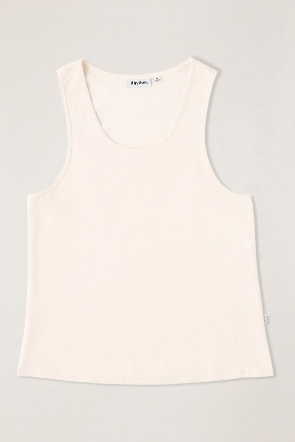 Textured Jersey Singlet Natural