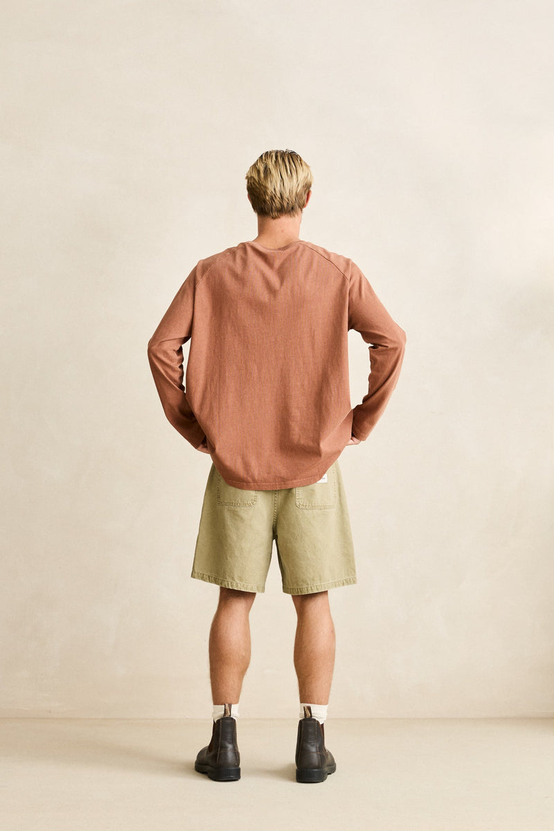 Tack Vintage Ls T-Shirt Caramel