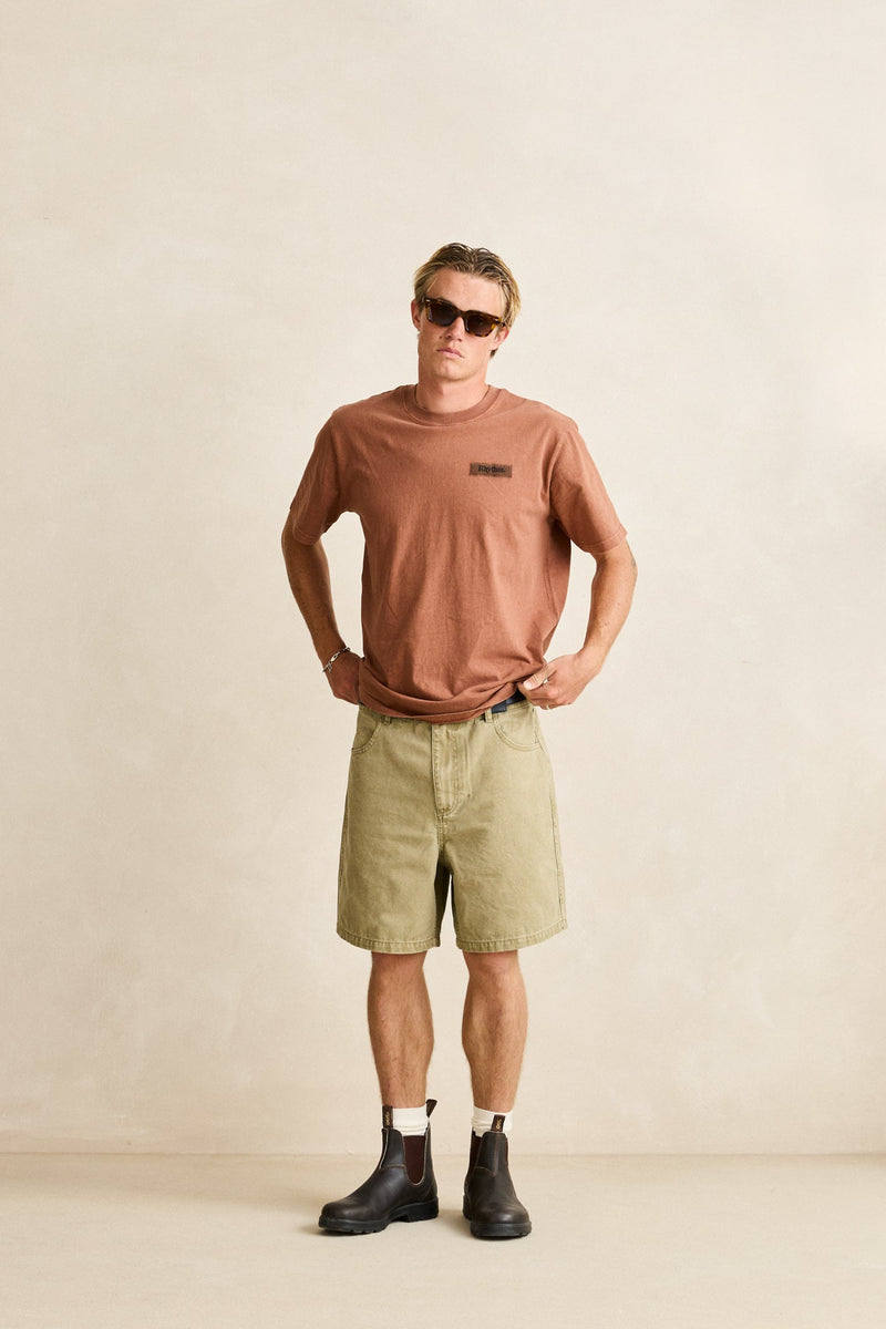 Tack Vintage Ss T-Shirt Caramel