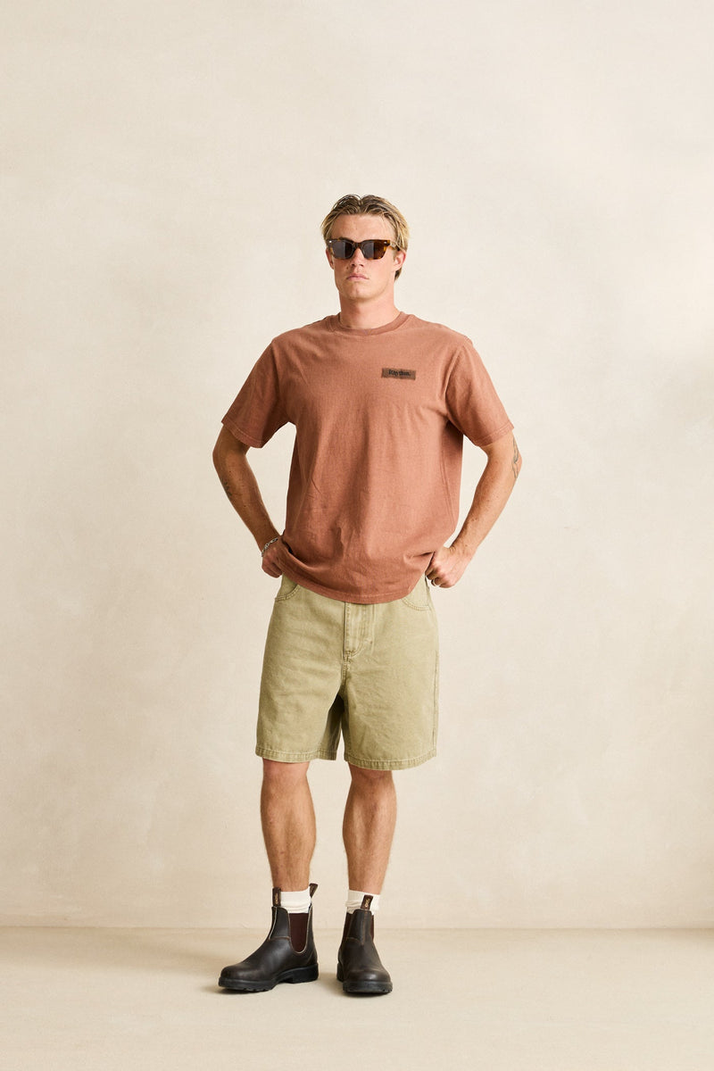 Tack Vintage Ss T-Shirt Caramel