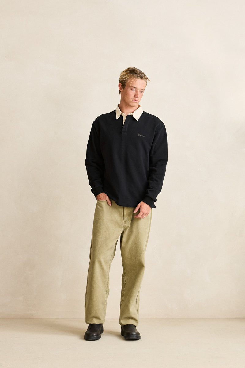 Vintage Rugby Polo Charcoal