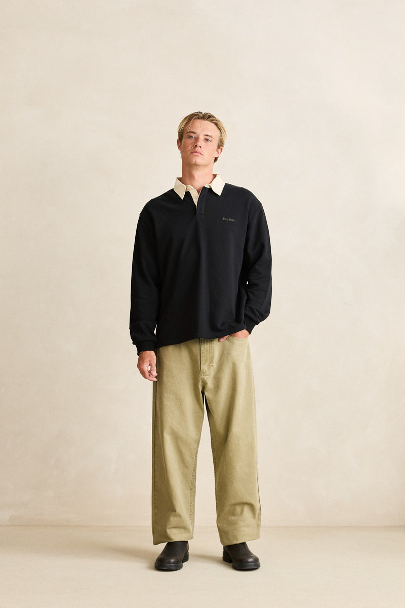 Vintage Rugby Polo Charcoal