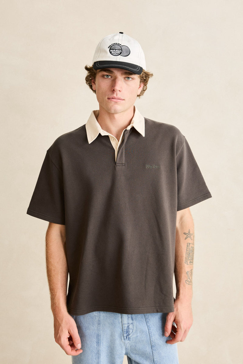 Koa Ss Rugby Polo Charcoal
