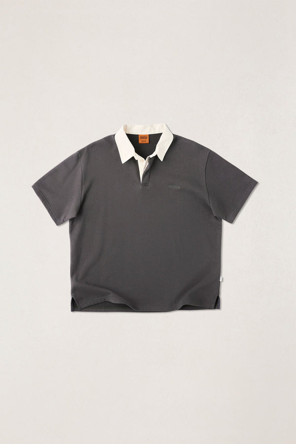 Koa Ss Rugby Polo Charcoal