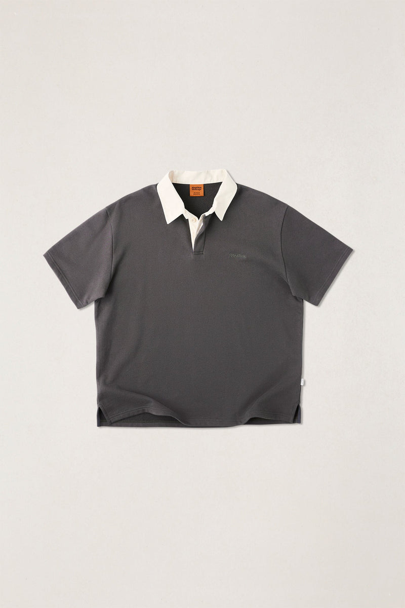 Koa Ss Rugby Polo Charcoal