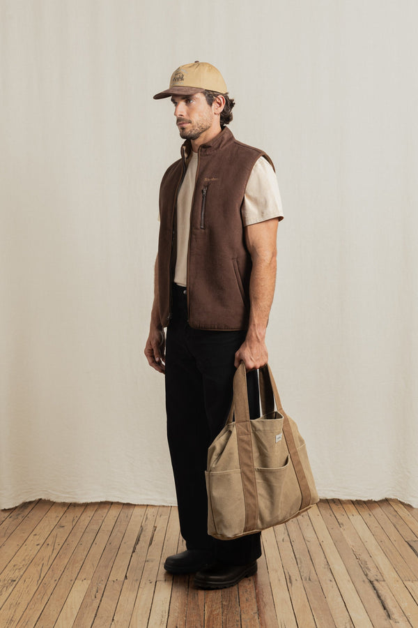 Essential Canvas Vest Tobacco