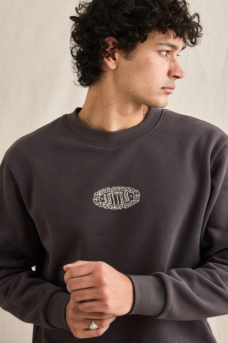 Breeze Fleece Crew Vintage Black
