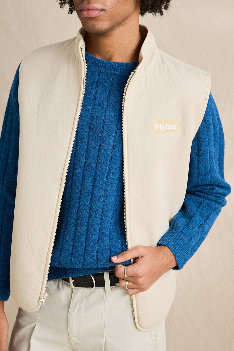 Woods Canvas Vest Off White